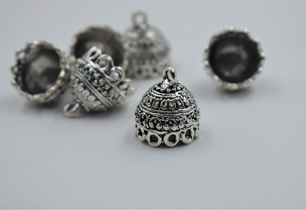 Small Size Alloy Silver Jhumka Base (100 gm)