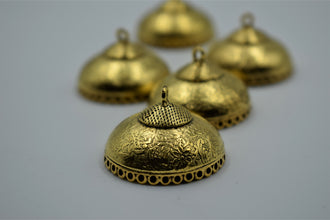 Medium Size Alloy Golden Jhumka Base
