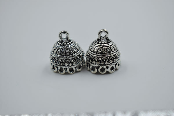 Small Size Alloy Silver Jhumka Base (100 gm)
