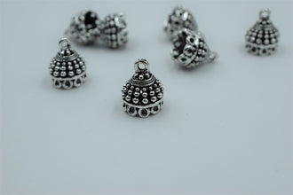 Small Size Alloy Silver Jhumka Base With Fine Detailing (100 gm)