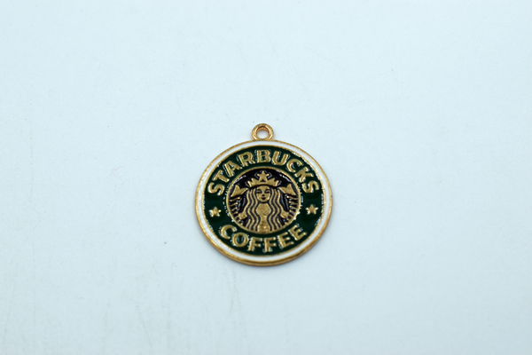 Starbuck Coffee Symbol Enamel Charm (10 Pcs)