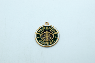 Starbuck Coffee Symbol Enamel Charm (10 Pcs)