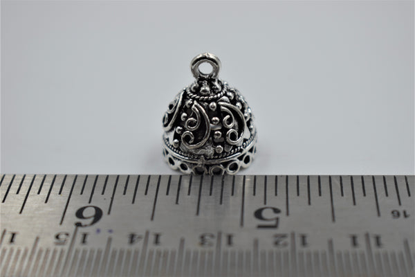 Small Size Alloy Silver Jhumka Base With Fine Detailing (100 gm)
