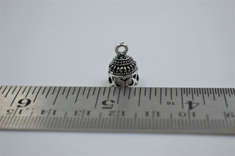 Small Size Alloy Silver Jhumka Base With Fine Carving (100 gm)