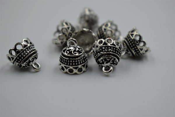 Small Size Alloy Silver Jhumka Base (100 gm)
