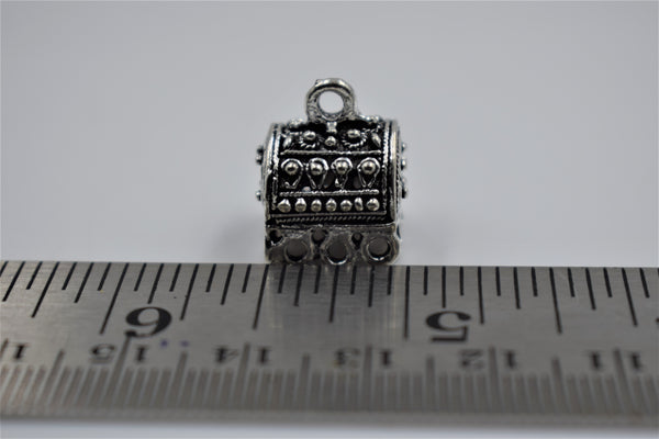 Small Size Alloy Silver Rectangle Jhumka Base (100 gm)
