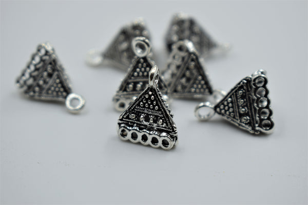 Small Size Alloy Silver Triangle Jhumka Base (100 gm)