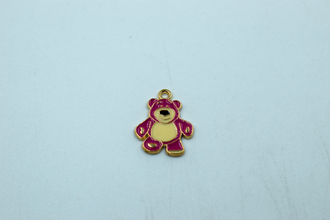 Cute Teddy Bear Enamel Charm (10 Pcs)