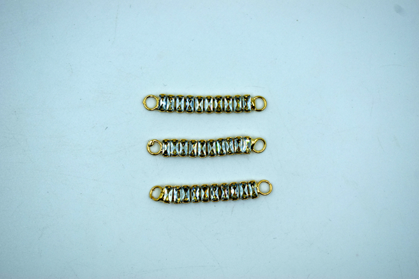 AD Pendant For Rakhi Golden Color (12 Pc)