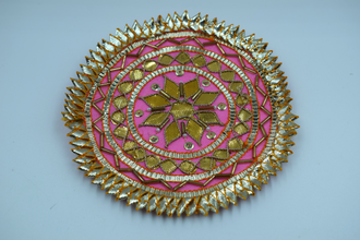 Baby Pink Shaktiman Gota Patch 5 inch (5 Pc)