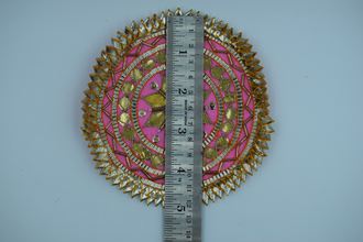 Baby Pink Shaktiman Gota Patch 5 inch (5 Pc)