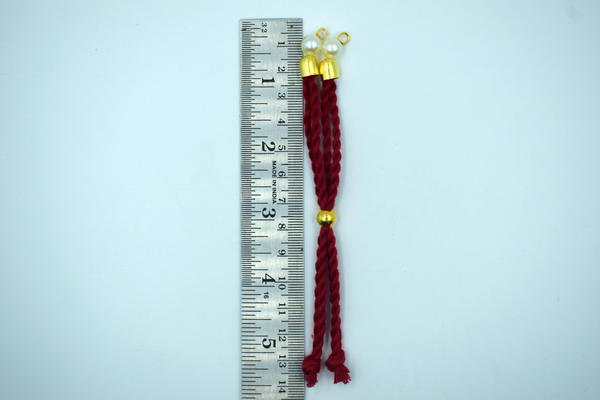 Dark Red Cotton Dori For Rakhi (10 Pcs)