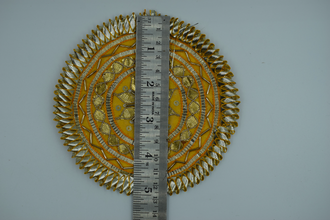 Yellow Shaktiman Gota Patch 5 inch (5 Pc)