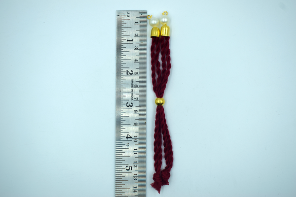 Mahroon Cotton Dori For Rakhi (10 Pcs)