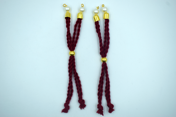 Mahroon Cotton Dori For Rakhi (10 Pcs)