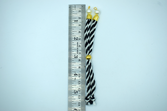 Black and White Cotton Dori For Rakhi (10 Pcs)