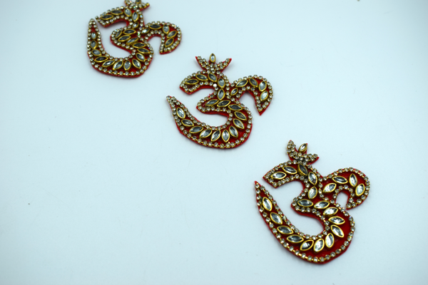 Om buti patch with kundan stones(5 Pc)