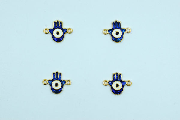Navy Blue Hamsa Hand Design Rakhi pendant (Pack of 12)