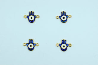 Navy Blue Hamsa Hand Design Rakhi pendant (Pack of 12)