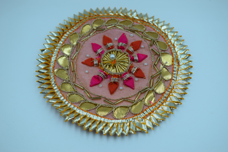 Baby Pink 10 Nakhun Gota Patch 5 inch (5 Pc)
