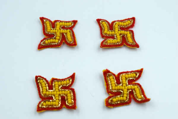 Swastik buti with small stone decouration (10 Pc)