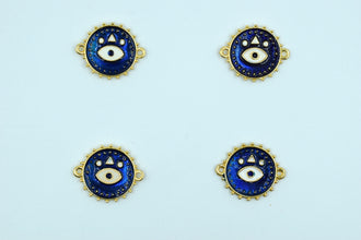 Round Unique Design Navy Blue Rakhi pendant (Pack of 12)