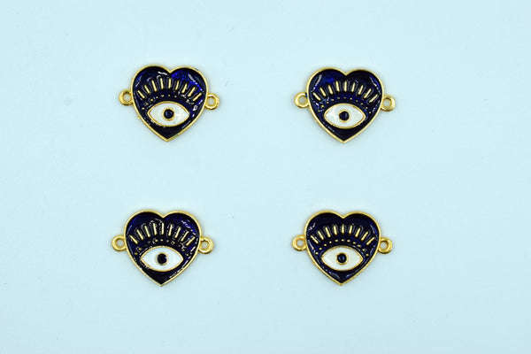 Heart Design Navy Blue Rakhi pendant (Pack of 12)