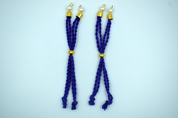 Navy Blue Cotton Dori For Rakhi (10 Pcs)