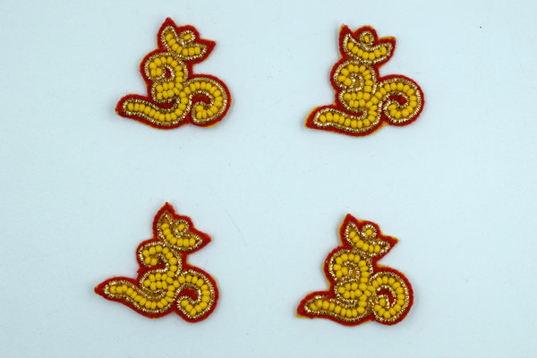 Swastik buti with small stone decouration (10 Pc)