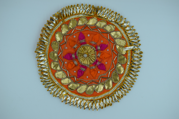 Orange 10 Nakhun Gota Patch 5 inch (5 Pc)