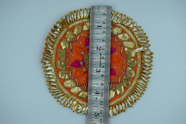 Orange 10 Nakhun Gota Patch 5 inch (5 Pc)