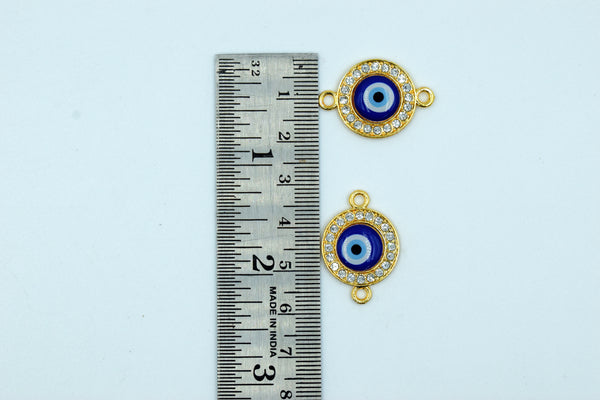 Stone Studded Round Evil Eye Rakhi pendant (Pack of 12)
