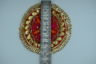 Red 10 Nakhun Gota Patch 5 inch (5 Pc)