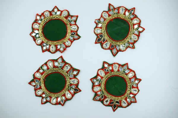 Green big size buti for T-light Holders(5 pc)