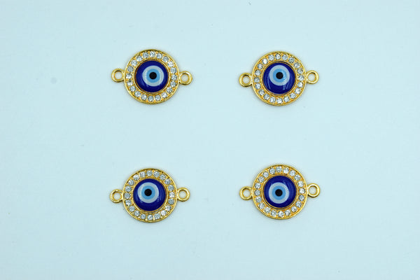 Stone Studded Round Evil Eye Rakhi pendant (Pack of 12)