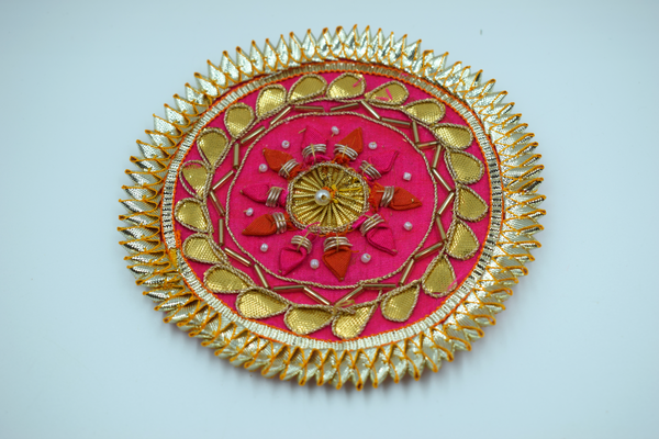 Dark Pink 10 Nakhun Gota Patch 5 inch (5 Pc)