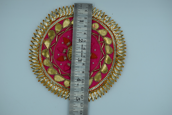 Dark Pink 10 Nakhun Gota Patch 5 inch (5 Pc)