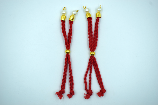 Red Cotton Dori For Rakhi (10 Pcs)