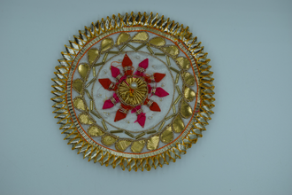 White 10 Nakhun Gota Patch 5 inch (5 Pc)