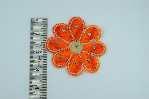 Trendy Orange flower buti for toran making(5 pc)