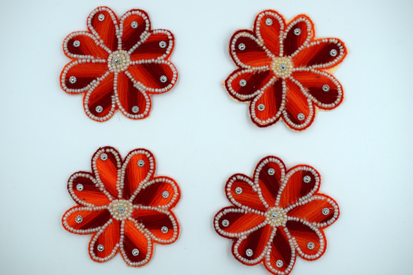 Trendy Red flower buti for toran making(5 pc)