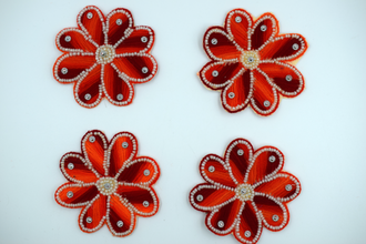 Trendy Red flower buti for toran making(5 pc)