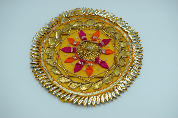 Yellow 10 Nakhun Gota Patch 5 inch (5 Pc)