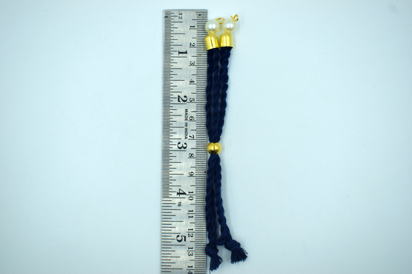 Dark Navy Blue Cotton Dori For Rakhi (10 Pcs)