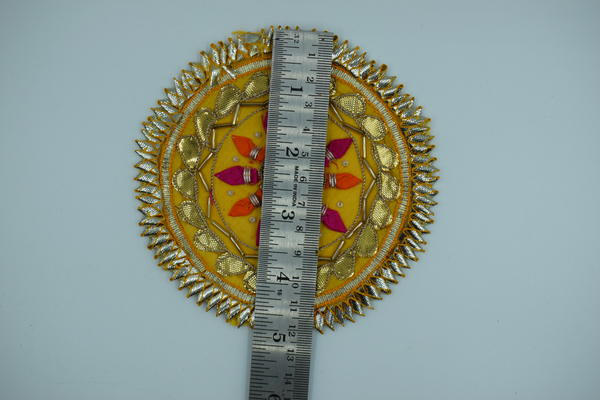 Yellow 10 Nakhun Gota Patch 5 inch (5 Pc)