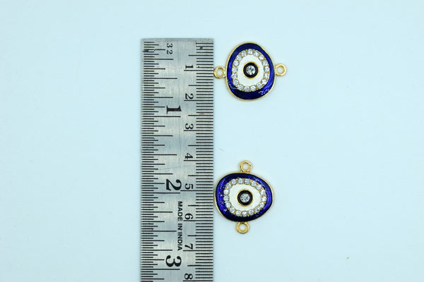 Stone Studded Oval Navy blue Rakhi pendant (Pack of 12)