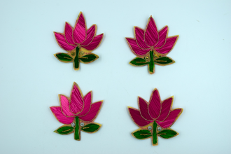 Red color Lotus buti for decoration(5 pc)