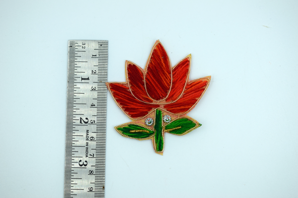 Red Color Lotus buti for decoration(5 pc)