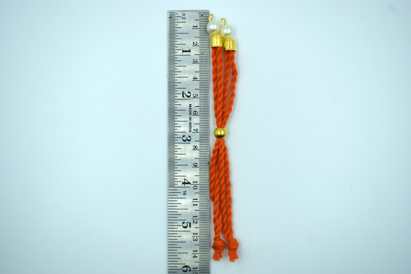 Orange Cotton Dori For Rakhi (10 Pcs)
