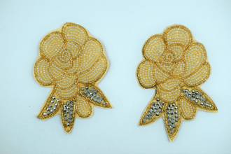 Pearl studded Rose buti (2 pair)